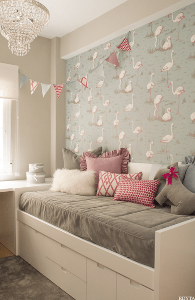 1. habitación infantil con vinilo decorativo