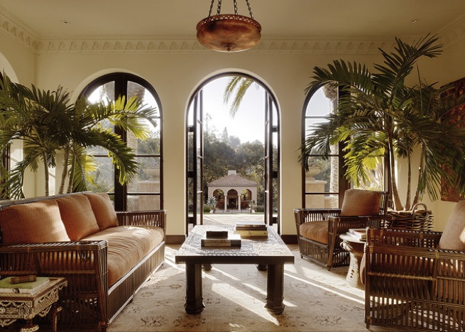 interiorismo eco con varias plantas